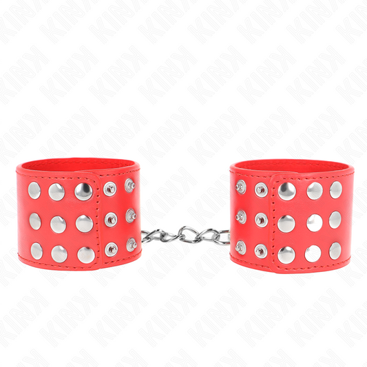 KINK - MUÑEQUERAS CON CIERRE A PRESIÓN AJUSTABLE ROJO 19-24 CM X 5.5 CM KINK WRIST RESTRAINT