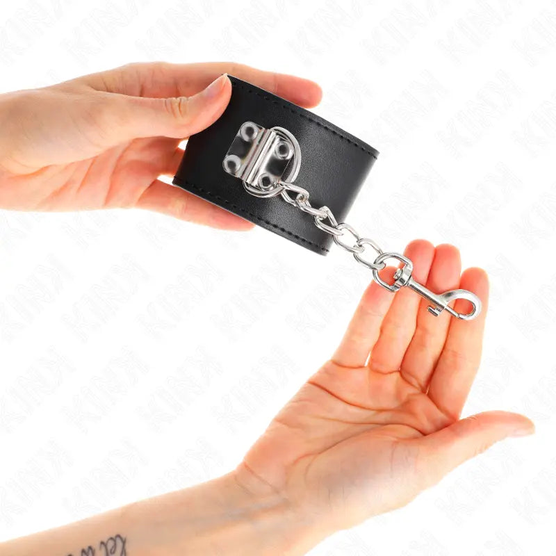 KINK - MUÑEQUERAS CON CIERRE CANDADO NEGRO AJUSTABLE 16-23 CM X 5.5 CM KINK WRIST RESTRAINT