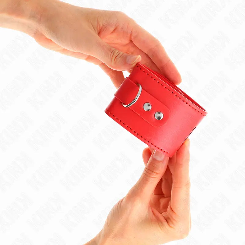 KINK - MUÑEQUERAS CON CIERRE CANDADO ROJO AJUSTABLE 16-23 CM X 5.5 CM KINK WRIST RESTRAINT