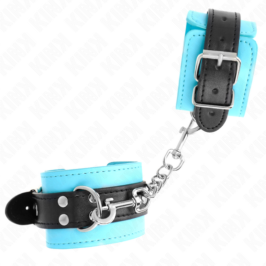 KINK - MUÑEQUERAS CON GANCHO FORRO AZUL AJUSTABLE 20-28 CM X 5.5 CM KINK WRIST RESTRAINT