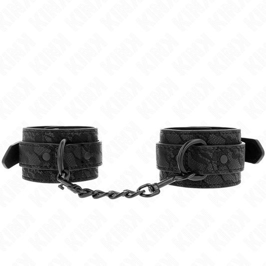 KINK - MUÑEQUERAS DE ENCAJE AJUSTABLE NEGRO 19-26 CM KINK WRIST RESTRAINT