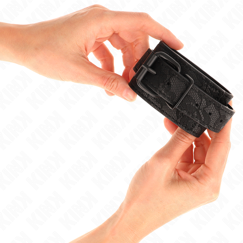 KINK - MUÑEQUERAS DE ENCAJE AJUSTABLE NEGRO 19-26 CM KINK WRIST RESTRAINT