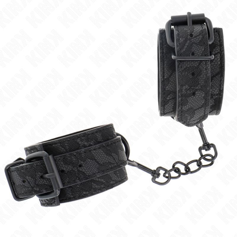KINK - MUÑEQUERAS DE ENCAJE AJUSTABLE NEGRO 19-26 CM KINK WRIST RESTRAINT