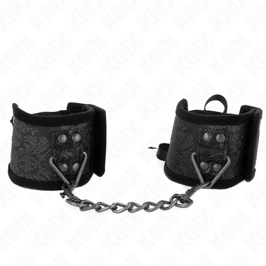 KINK - MUÑEQUERAS DISEÑO ESCÁNDALO NEGRO DETALLE LAZO 24.5 CM X 6.5 CM KINK WRIST RESTRAINT