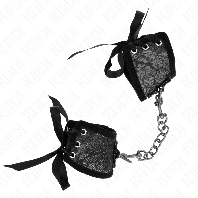 KINK - MUÑEQUERAS DISEÑO ESCÁNDALO NEGRO DETALLE LAZO 24.5 CM X 6.5 CM KINK WRIST RESTRAINT