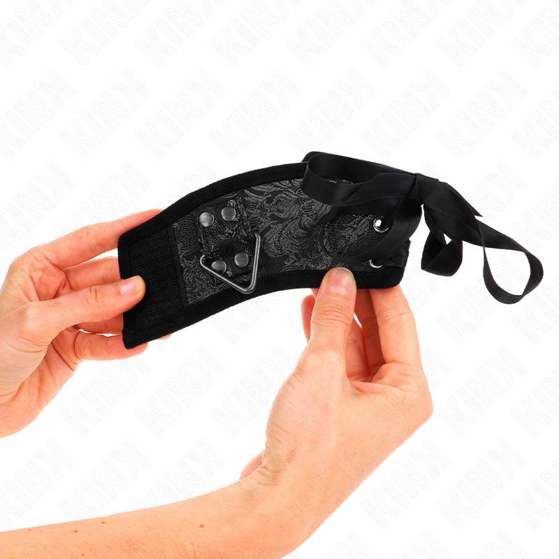 KINK - MUÑEQUERAS DISEÑO ESCÁNDALO NEGRO DETALLE LAZO 24.5 CM X 6.5 CM KINK WRIST RESTRAINT