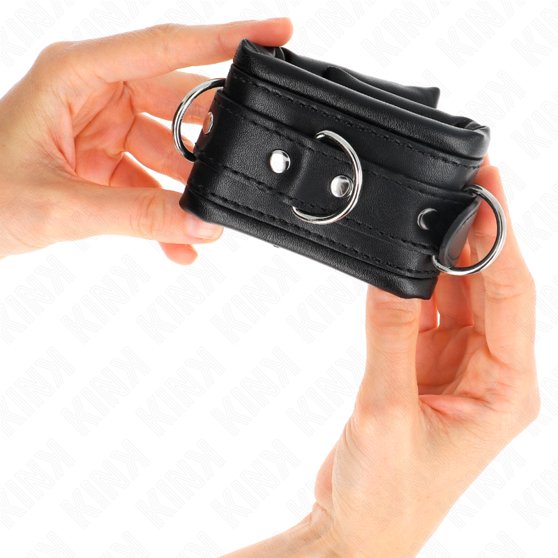 KINK - MUÑEQUERAS ESTILO HEAVY FORRO NEGRO AJUSTABLE 20-30 CM X 6 CM KINK WRIST RESTRAINT