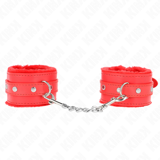 KINK - MUÑEQUERAS FORRADAS PREMIUM ROJO CON CORREA ROJO AJUSTABLE 17-29 CM X 6 CM KINK WRIST RESTRAINT