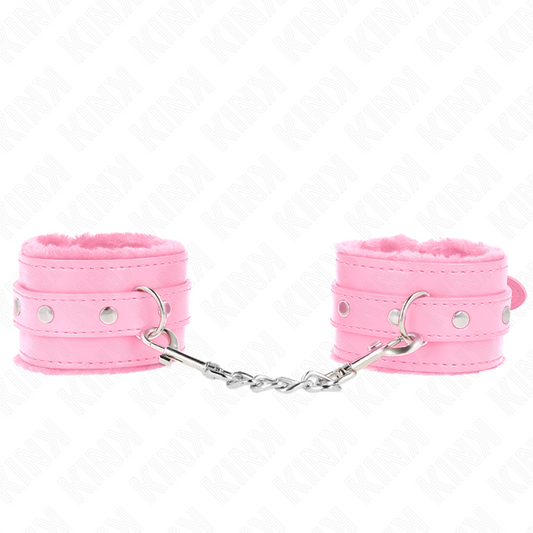 KINK - MUÑEQUERAS FORRADAS PREMIUM ROSA CON CORREA ROSA AJUSTABLE 17-29 CM X 6 CM KINK WRIST RESTRAINT