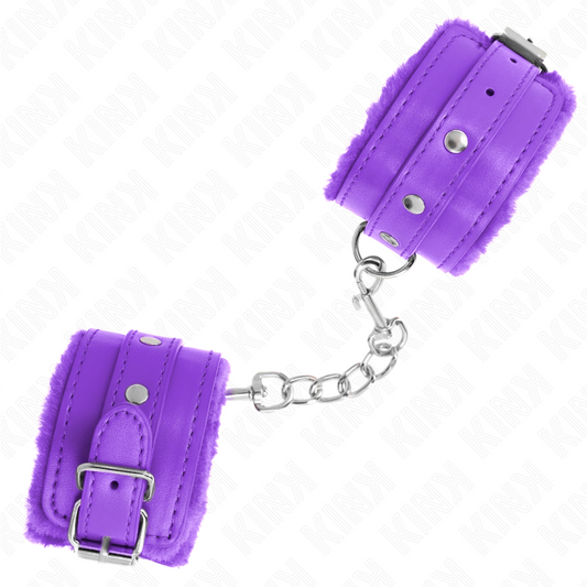 KINK - MUÑEQUERAS FORRADAS PREMIUM VIOLETA CON CORREA VIOLETA AJUSTABLE 17-29 CM X 6 CM KINK WRIST RESTRAINT