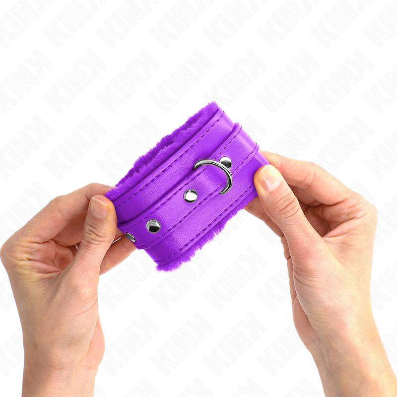 KINK - MUÑEQUERAS FORRADAS PREMIUM VIOLETA CON CORREA VIOLETA AJUSTABLE 17-29 CM X 6 CM KINK WRIST RESTRAINT