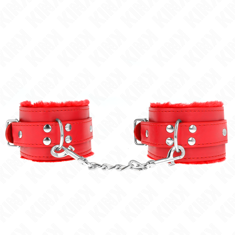 KINK - MUÑEQUERAS FORRADAS ROJO CON CORREA ROJO AJUSTABLE 20-29 CM X 5.5 CM KINK WRIST RESTRAINT