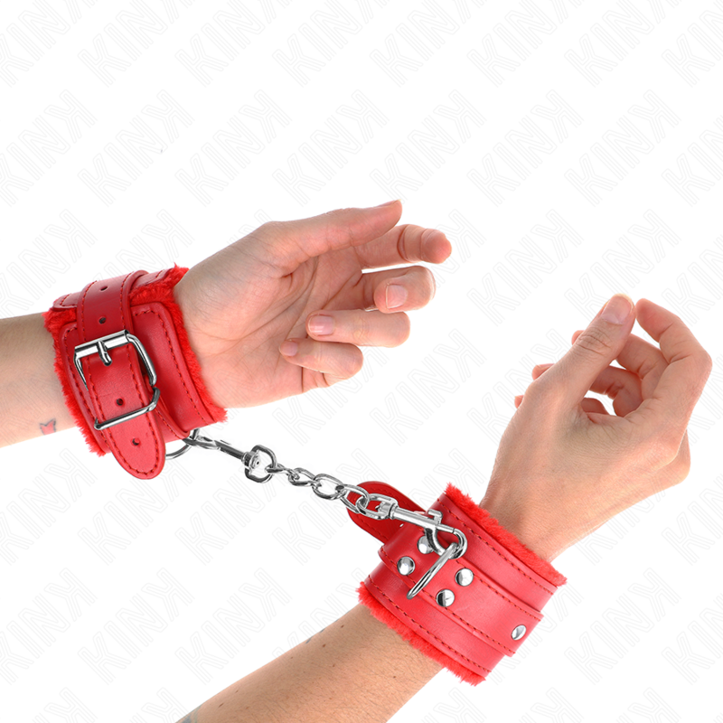KINK - MUÑEQUERAS FORRADAS ROJO CON CORREA ROJO AJUSTABLE 20-29 CM X 5.5 CM KINK WRIST RESTRAINT