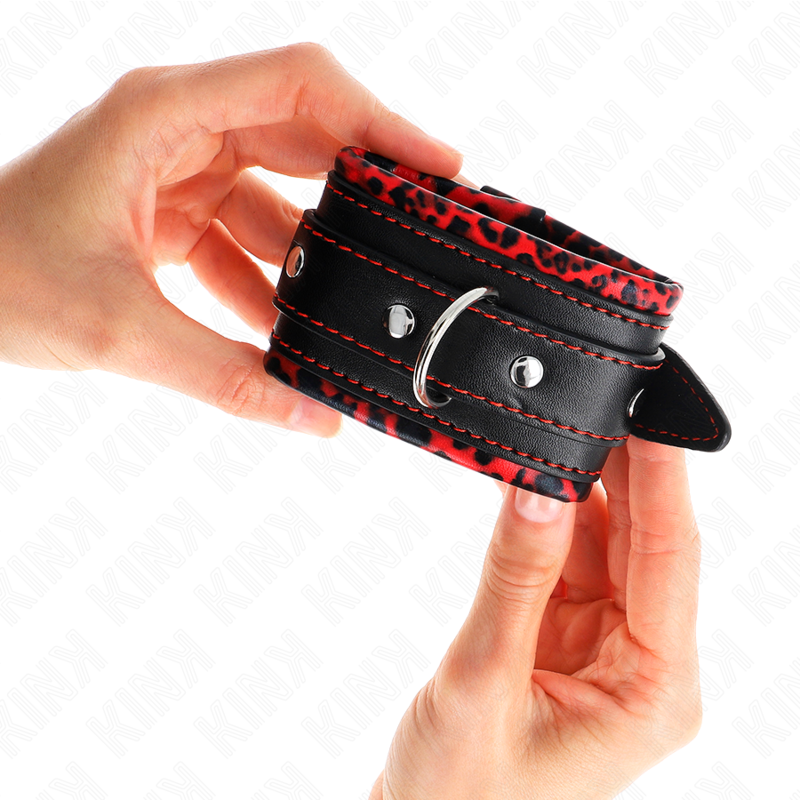 KINK - MUÑEQUERAS FORRADAS ROJO / NEGRO AJUSTABLE 17-29 CM X 6 CM KINK WRIST RESTRAINT