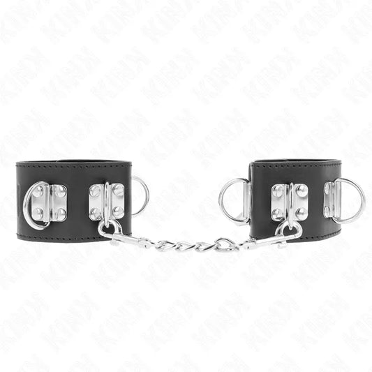 KINK - MUÑEQUERAS MULTIPOSICIÓN CON CIERRE CANDADO NEGRO AJUSTABLE 16-23 CM X 5.5 CM KINK WRIST RESTRAINT