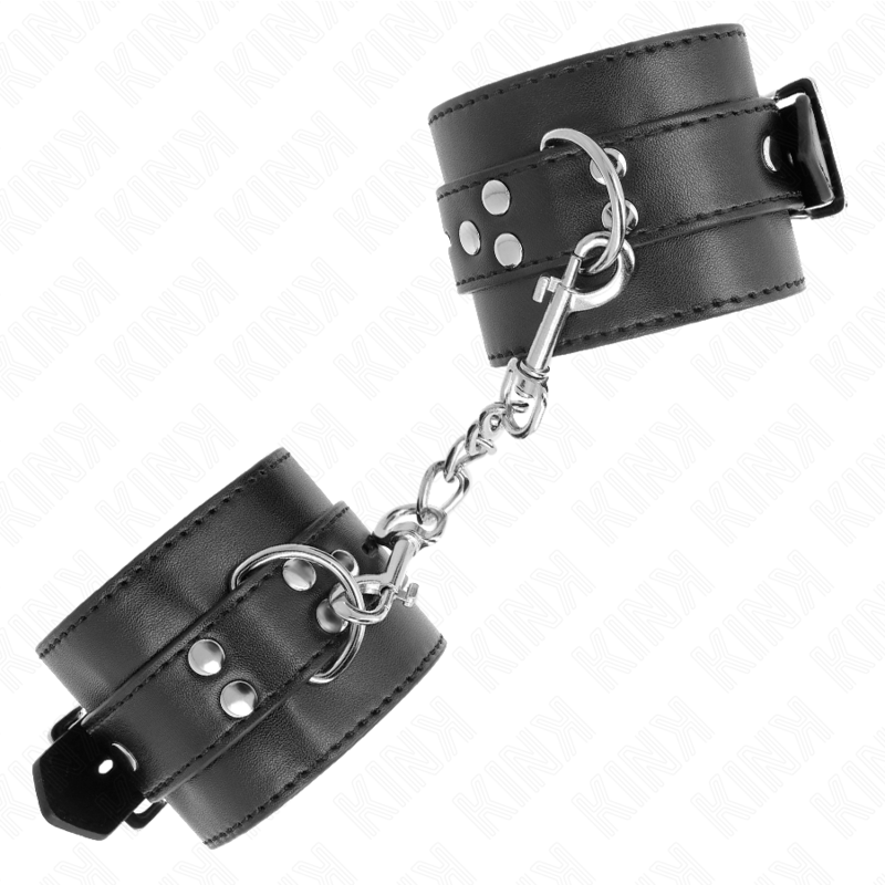 KINK - MUÑEQUERAS NEGRO CON CORREA NEGRO AJUSTABLE 17-28 CM X 6 CM KINK WRIST RESTRAINT