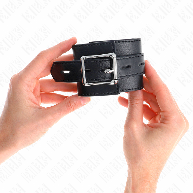 KINK - MUÑEQUERAS NEGRO CON CORREA NEGRO AJUSTABLE 17-28 CM X 6 CM KINK WRIST RESTRAINT