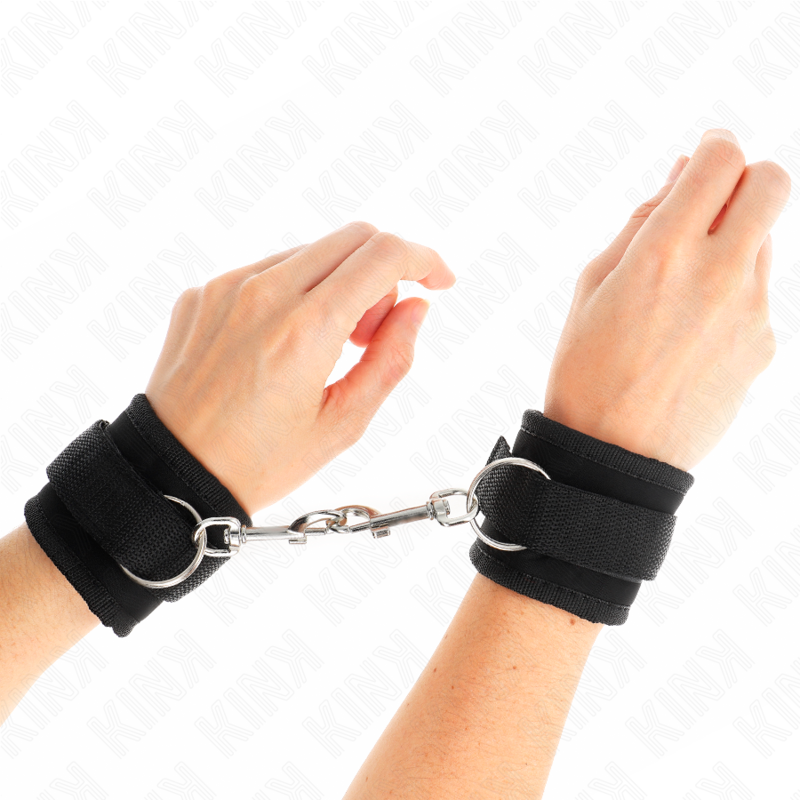 KINK - MUÑEQUERAS NYLON NEGRO MODELO 2 AJUSTABLE 18-35 CM X 6 CM KINK WRIST RESTRAINT
