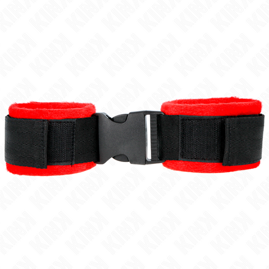 KINK - MUÑEQUERAS NYLON ROJO-NEGRO MODELO 1 AJUSTABLE 25-35 CM X 6 CM KINK WRIST RESTRAINT
