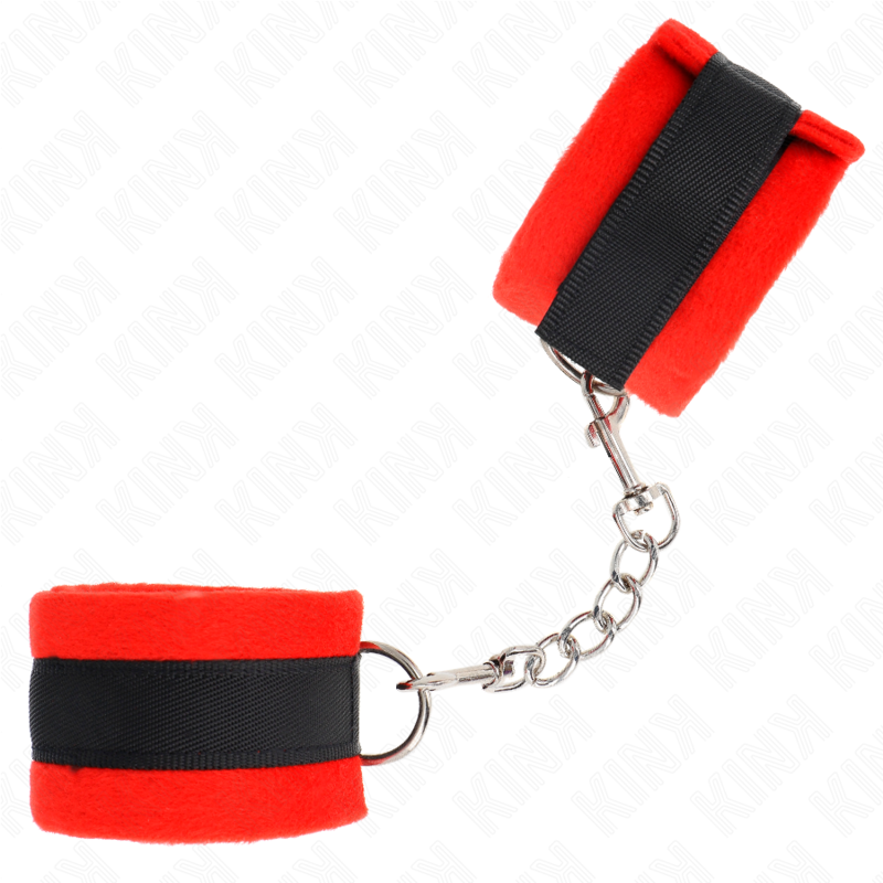 KINK - MUÑEQUERAS PARA PRINCIPIANTES NEGRO-ROJO 30 X 7 CM KINK WRIST RESTRAINT