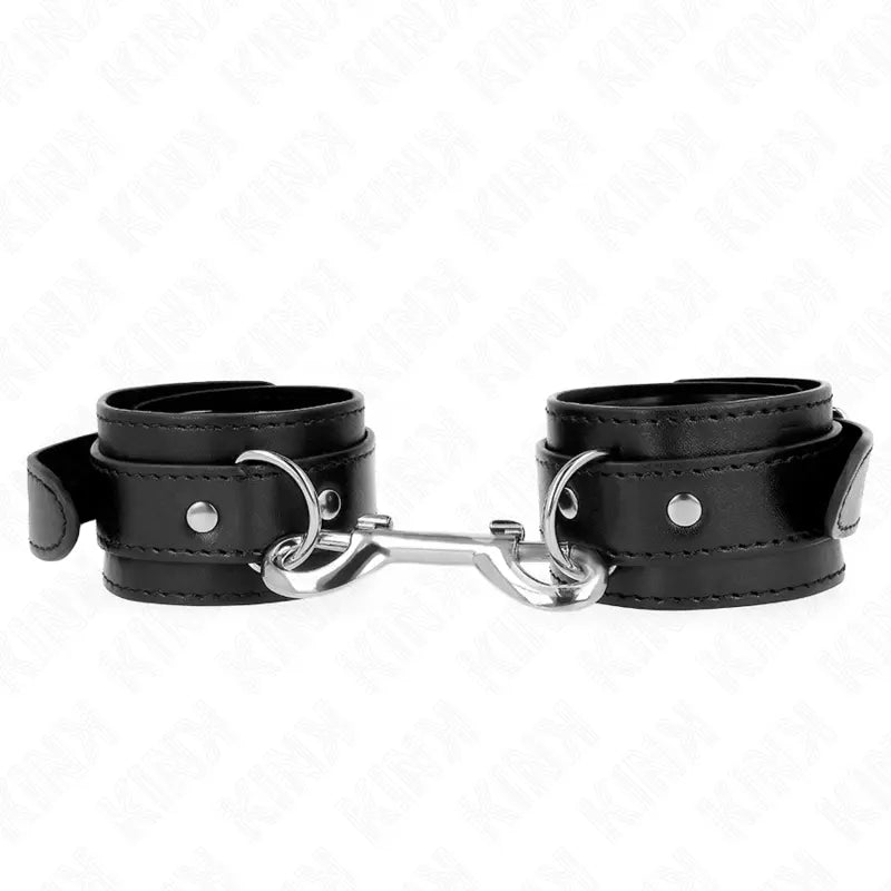 KINK - MUÑEQUERAS SIMPLES CON FILA DE REMACHES NEGRO AJUSTABLE 17-28 CM X 5 CM KINK WRIST RESTRAINT