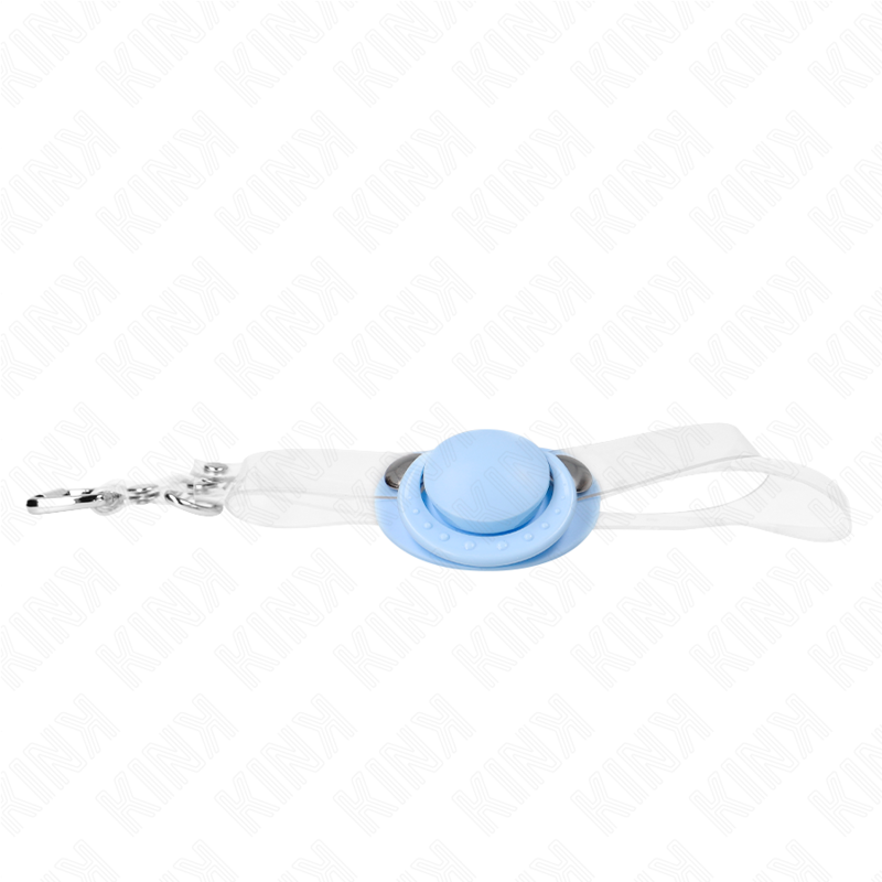KINK - MORDAZA FORMA CHUPETE 5.5 x 4 CM CELESTE AJUSTABLE 43-60 CM KINK COLLAR & GAG