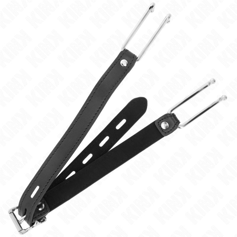 KINK - MORDAZA GANCHO DE METAL 11.5 CM CON CORREA DE POLIPIEL AJUSTABLE 39-58 CM X 2 CM KINK COLLAR & GAG