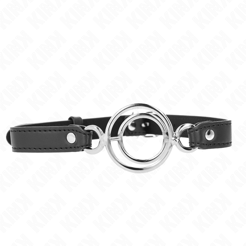 KINK - MORDAZA CON MÚLTIPLES JUNTAS TÓRICAS 5 CM NEGRO 63 X 2.5 CM KINK COLLAR & GAG