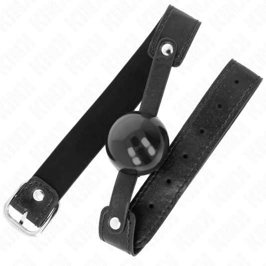 KINK - MORDAZA DE BOLA 4 CM SUAVE DE TPE MODELO 2 65 x 2.5 CM KINK COLLAR & GAG