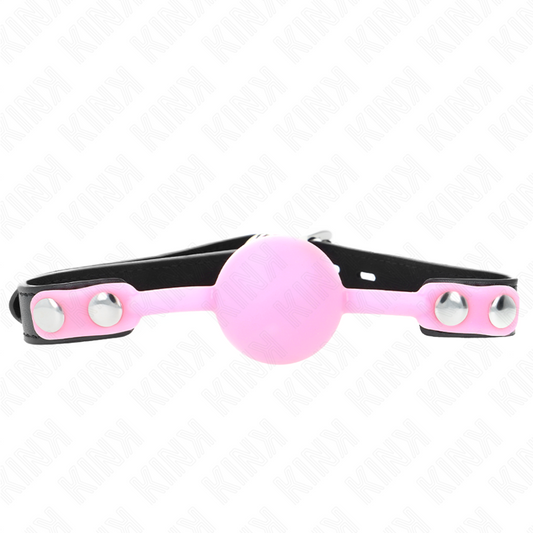 KINK - MORDAZA DE BOLA 4 CM DE SILICONA LUMINOSA 60 x 2 CM KINK COLLAR & GAG