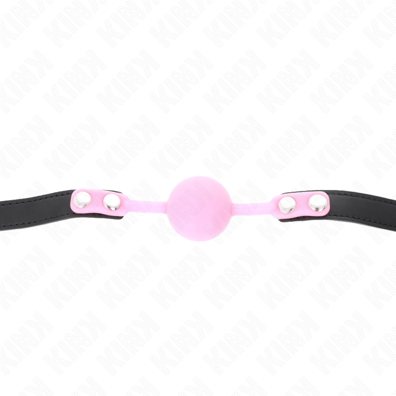 KINK - MORDAZA DE BOLA 4 CM DE SILICONA LUMINOSA 60 x 2 CM KINK COLLAR & GAG