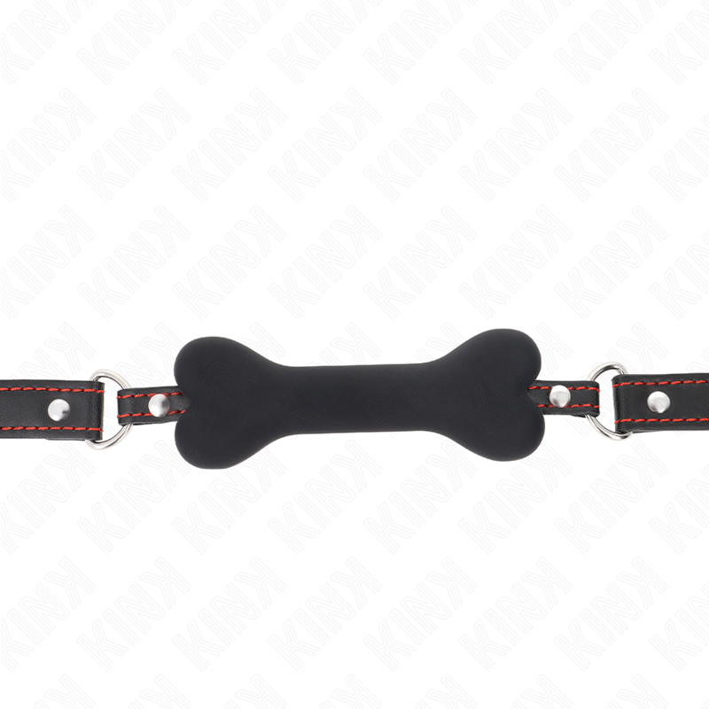 KINK - MORDAZA DE HUESO 12 CM NEGRO 63 x 2 CM KINK COLLAR & GAG