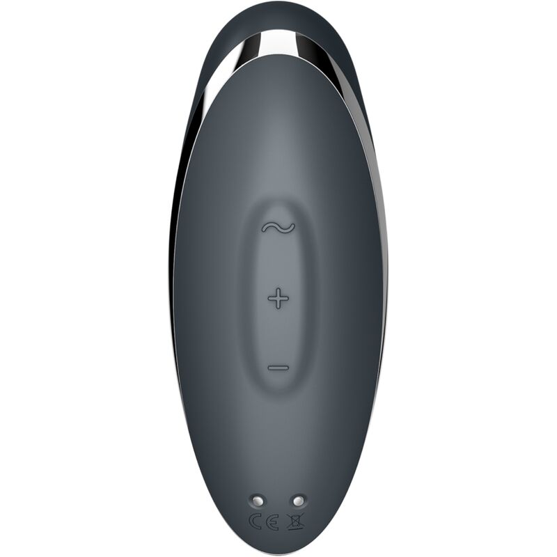 SATISFYER - TAP & CLIMAX 2 VIBRADOR & ESTIMULADOR GRIS SATISFYER VIBRATOR