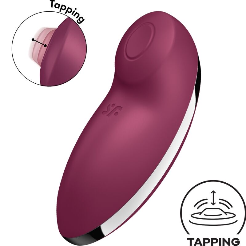 SATISFYER - TAP & CLIMAX 2 VIBRADOR & ESTIMULADOR ROJO SATISFYER VIBRATOR