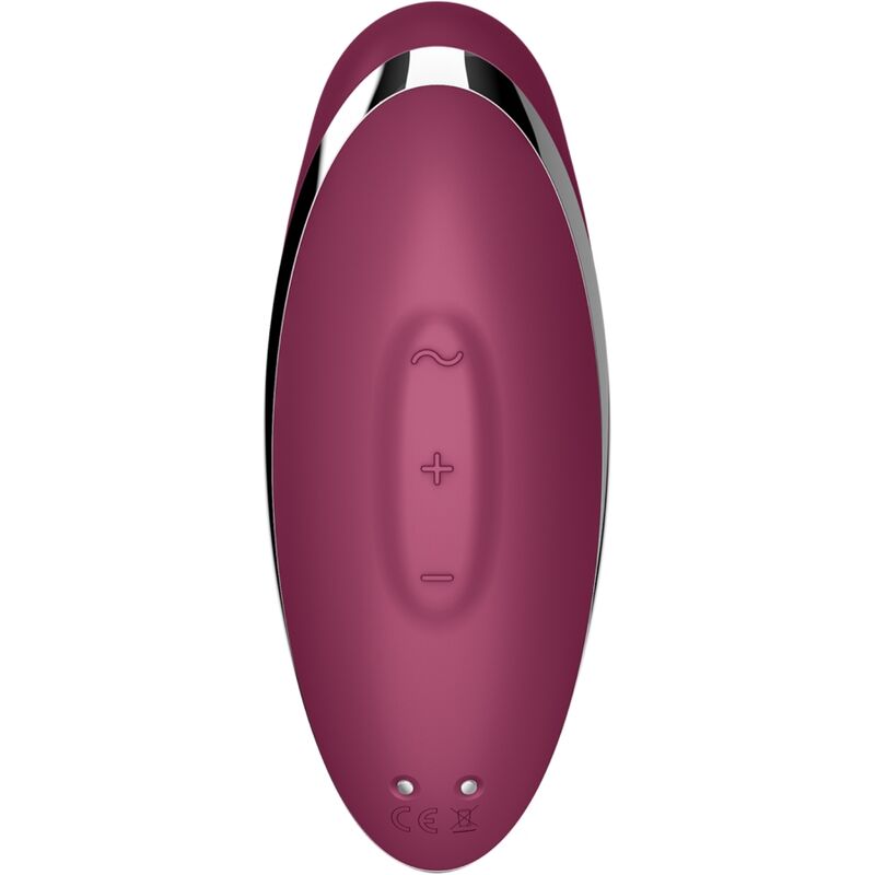 SATISFYER - TAP & CLIMAX 2 VIBRADOR & ESTIMULADOR ROJO SATISFYER VIBRATOR