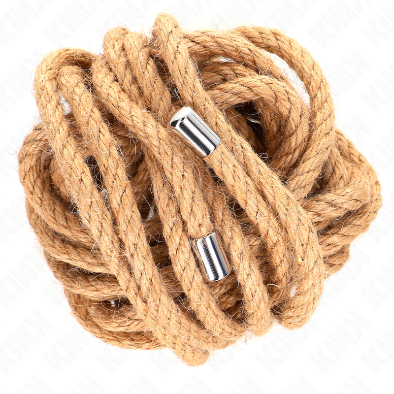 KINK - CUERDA DE CÁÑAMO 5 METROS CON CABEZA DE METAL KINK ROPE ARTS