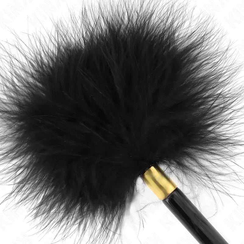 KINK - PLUMAS PARA COSQUILLAS METAL DORADO NEGRA 18 CM KINK IMPACT & TOUCH