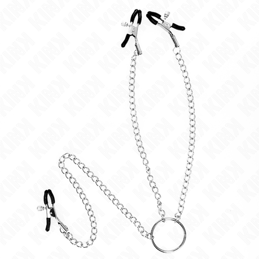 KINK - PINZAS PARA PEZONES Y CLÍTORIS CON CADENA 30 CM MODELO 2 KINK NIPPLE GRIP