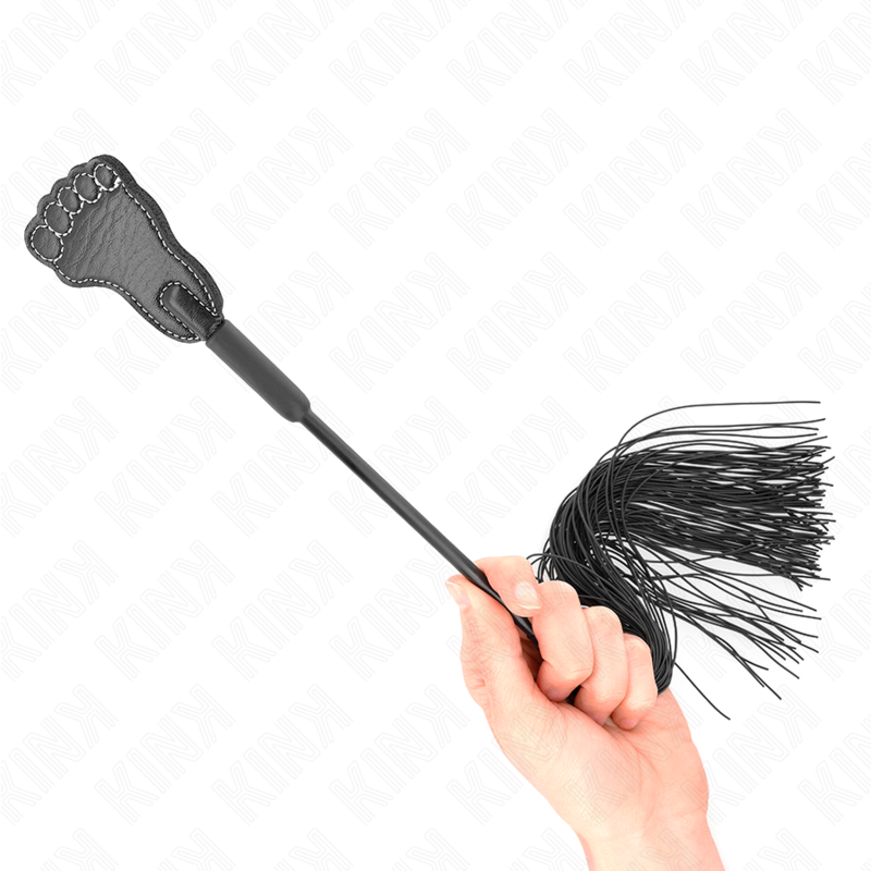 KINK - PALA FORMA DE PIE CON LÁTIGO DE BORLA 31 CM KINK IMPACT & TOUCH