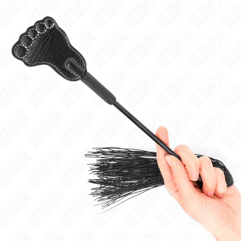 KINK - PALA FORMA DE PIE CON LÁTIGO DE BORLA 31 CM KINK IMPACT & TOUCH