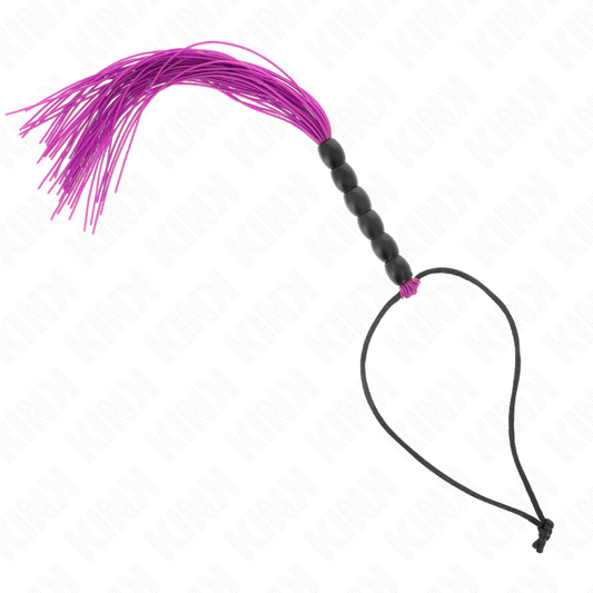 KINK - MINI LÁTIGO DE SILICONA CON AGARRE 6 BOLAS MORADO 26 CM KINK IMPACT & TOUCH