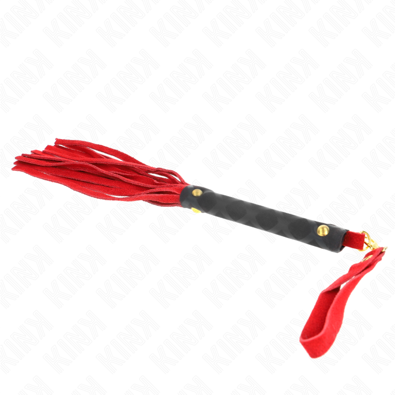 KINK - LÁTIGO MINI PIEL DE ANTE ROJO 30 CM KINK IMPACT & TOUCH