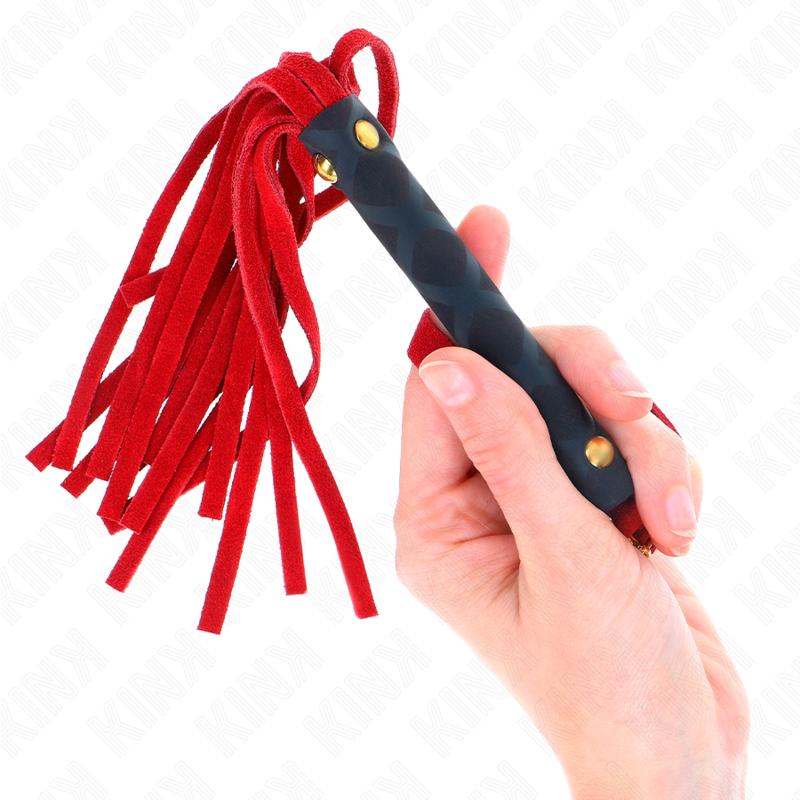 KINK - LÁTIGO MINI PIEL DE ANTE ROJO 30 CM KINK IMPACT & TOUCH