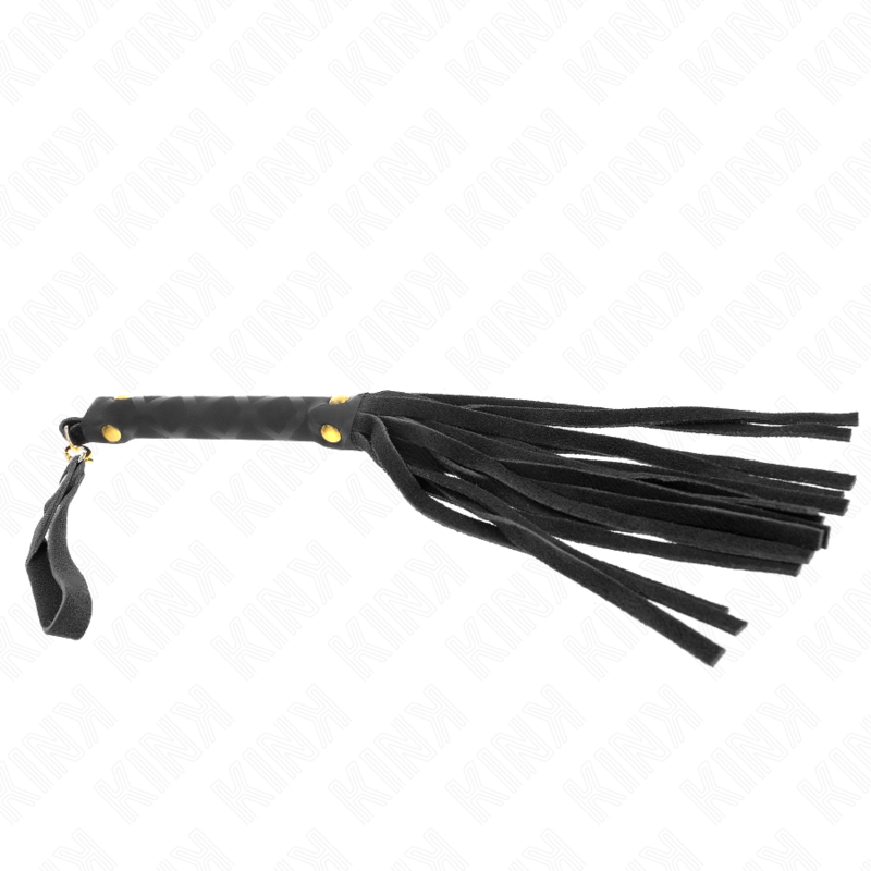 KINK - LÁTIGO MINI PIEL DE ANTE NEGRO 30 CM KINK IMPACT & TOUCH