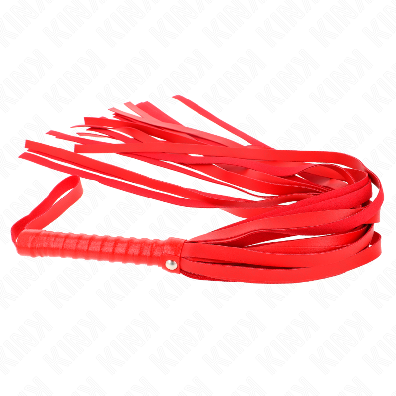 KINK - LÁTIGO DE COLA LARGA Y MANGO CORTO ROJO 70 CM KINK IMPACT & TOUCH