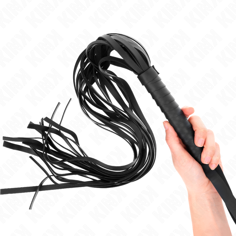 KINK - LÁTIGO DE COLA LARGA Y MANGO CORTO NEGRO 70 CM KINK IMPACT & TOUCH