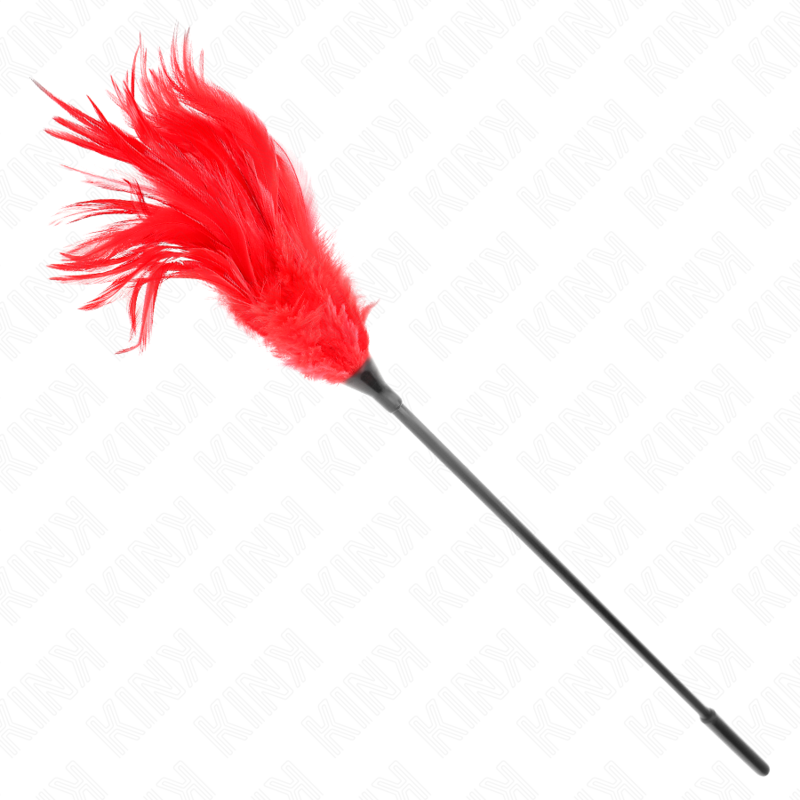 KINK - PLUMAS MÚLTIPLES PARA COSQUILLAS ROJO 45 CM KINK IMPACT & TOUCH