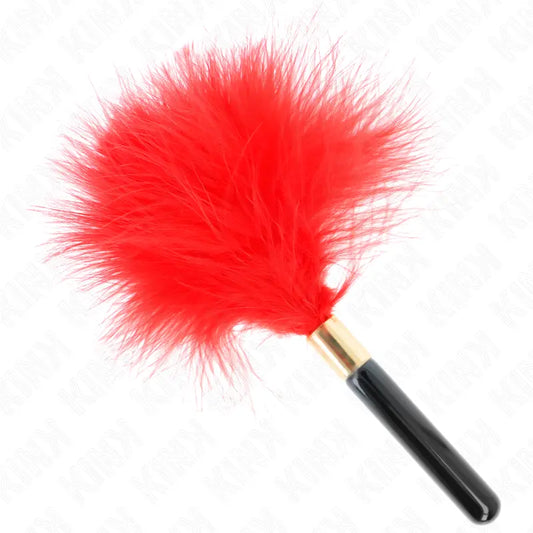 KINK - PLUMAS PARA COSQUILLAS METAL DORADO ROJO 18 CM KINK IMPACT & TOUCH
