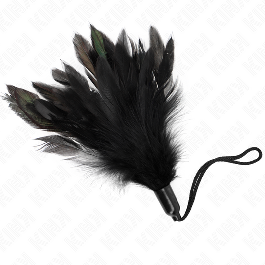 KINK - PLUMAS PARA COSQUILLAS CON MANGO DE CUERDA BASE DE PLÁSTICO 15 CM KINK IMPACT & TOUCH