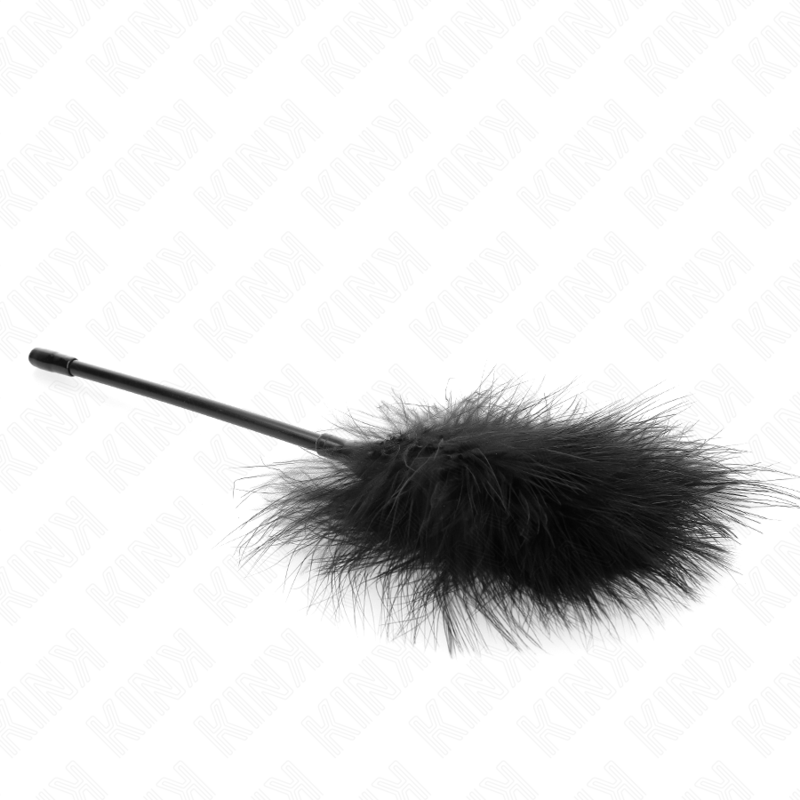 KINK - PLUMAS PARA COSQUILLAS NEGRO USADO PARA EL KIT BONDAGE 27 CM KINK IMPACT & TOUCH